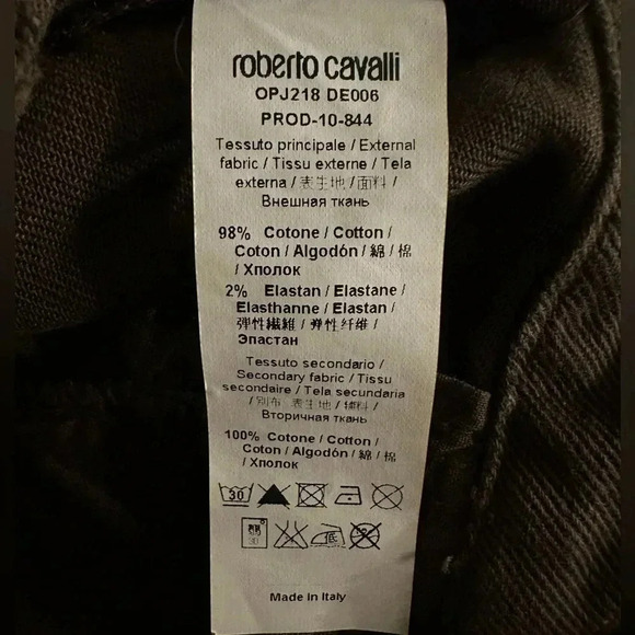 Roberto Cavalli Grey Denim Regular Fit Low Waist Jeans M - Picture 14 of 14